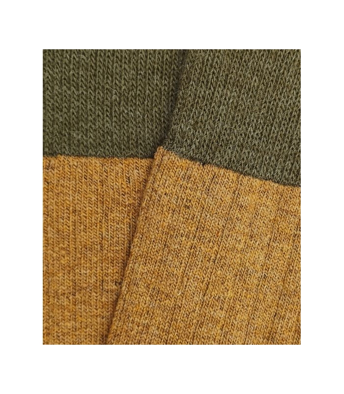 Calcetines Lana Miel Y Verde