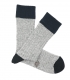 Light Gray and Navy Wool Socks