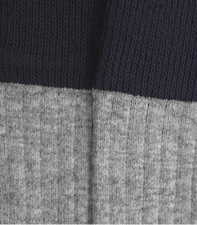 Light Gray and Navy Wool Socks