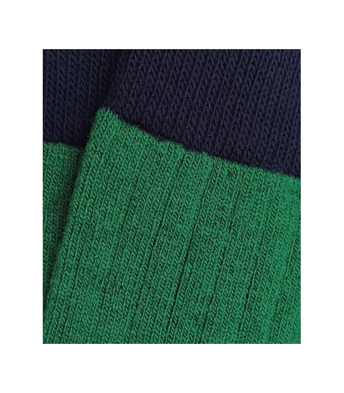 Green and Navy Wool Socks