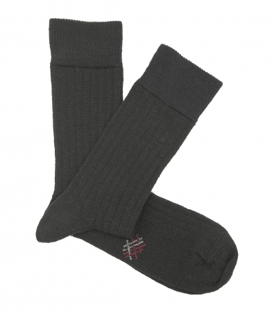 Black Wool Socks