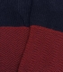 Burgundy And Blue Herringbone High Socks