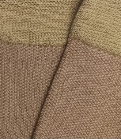 Beige Bird's Eye Socks