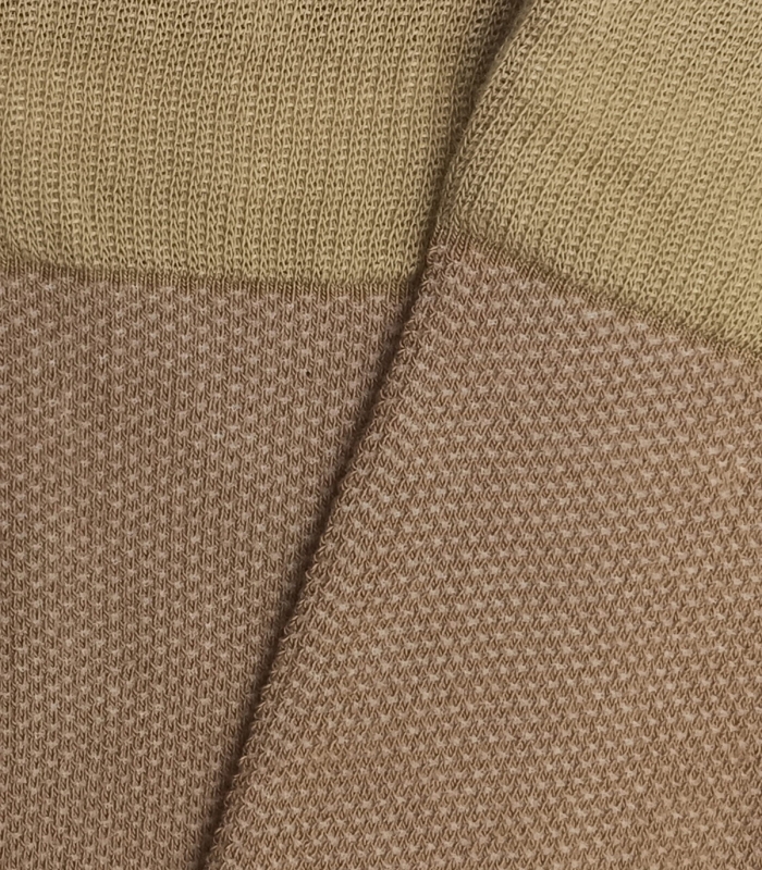 Beige Bird's Eye Socks