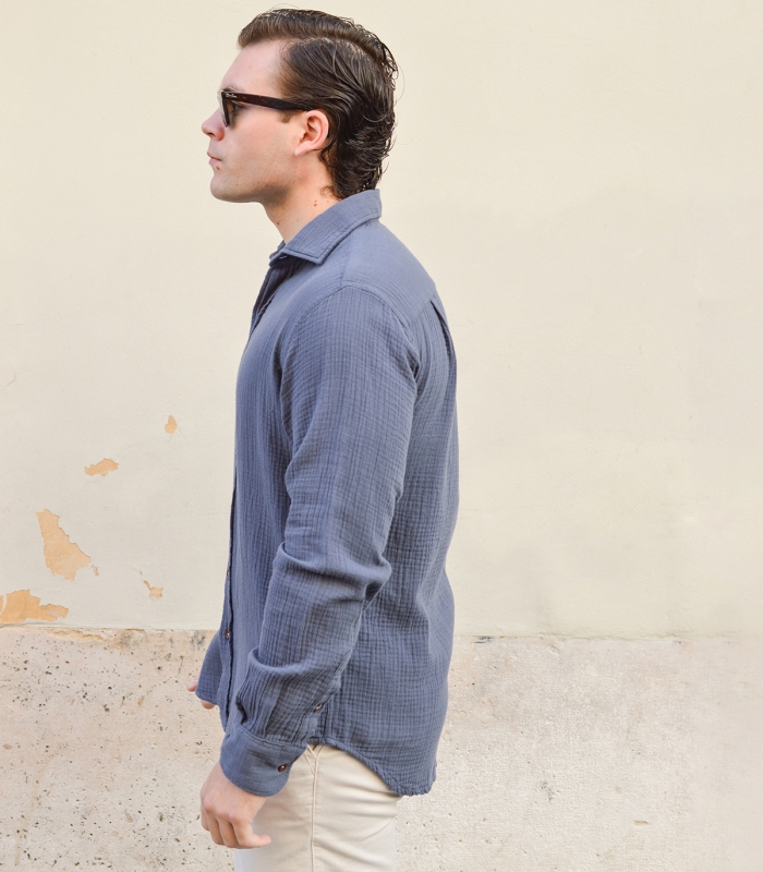 Camisa Bámbula HOOK Azul Gray