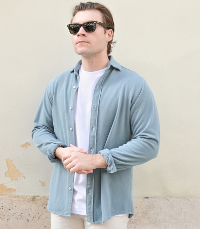 Soul Blue Pique Shirt