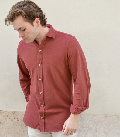 Camisa Piqué Fino HOOK Terracota