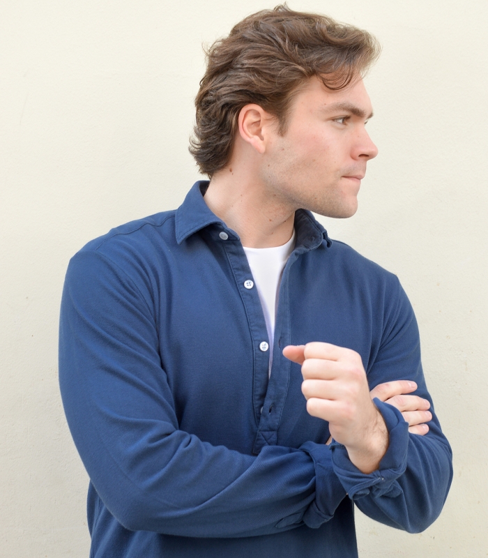 HOOK Caribbean Blue Summer Popover Shirt