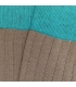 Camel And Light Blue Ribbed Socks