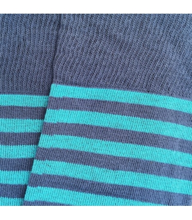 Calcetines Rayas Finas Azul Y Celeste