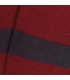 Burgundy And Gray Striped Ribbed Socks