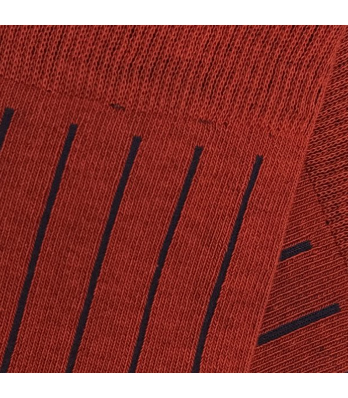 Maroon and Blue Ribbed Socks