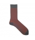 Calcetines HOOK Canalé Gris Y Rojo