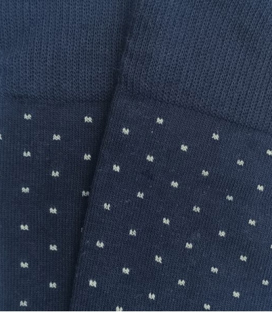Blue and White Polka Dot Socks