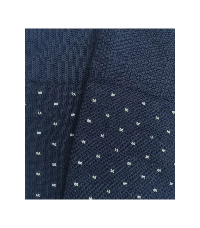 Blue and White Polka Dot Socks