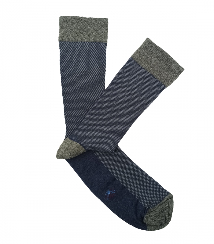 Blue and Grey Partridge Eye Socks