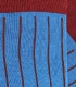Blue and Burgundy Ribbed Socks