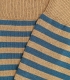 Blue and Camel Striped Socks
