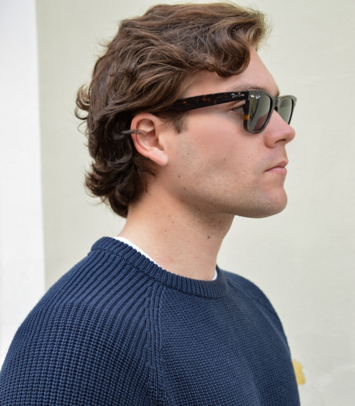 HOOK Navy Fisherman Sweater