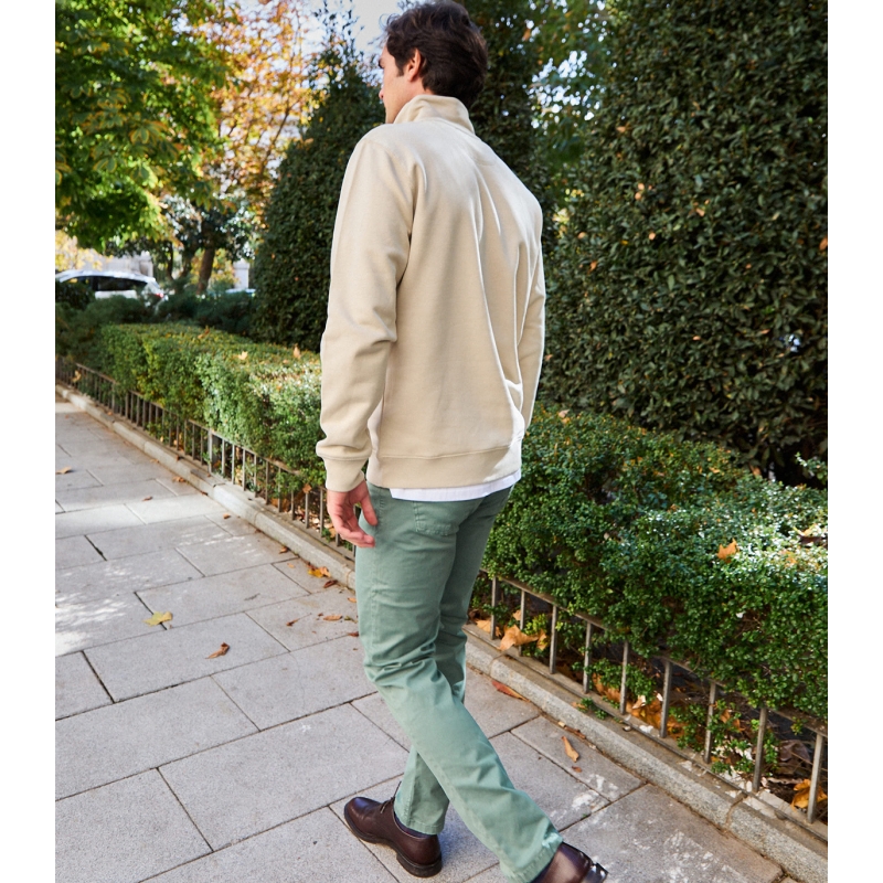 Frost Zipper Organic Cotton Sweatshirt