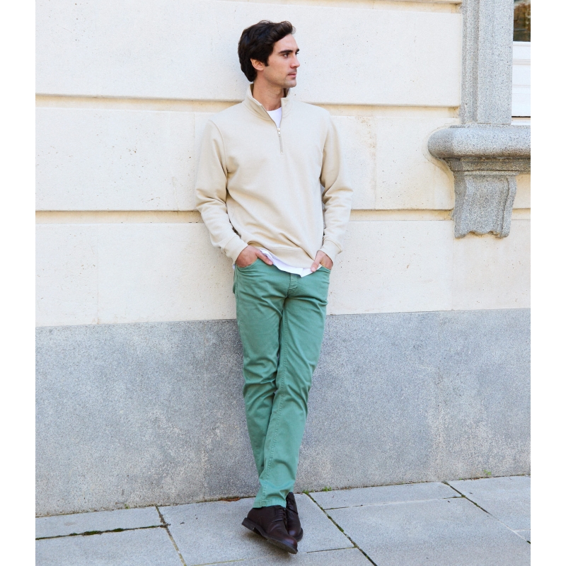 Frost Zipper Organic Cotton Sweatshirt