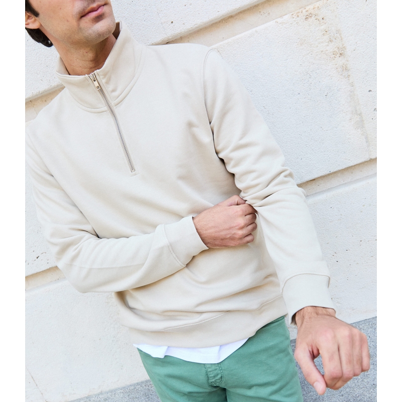 Frost Zipper Organic Cotton Sweatshirt