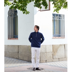 Marine Zipper Organic Cotton Sweatshirt