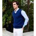 Cobalt Lambswool Vest