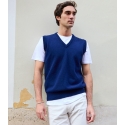 Cobalt Lambswool Vest