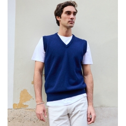 Chaleco Lana Lambswool Cobalt