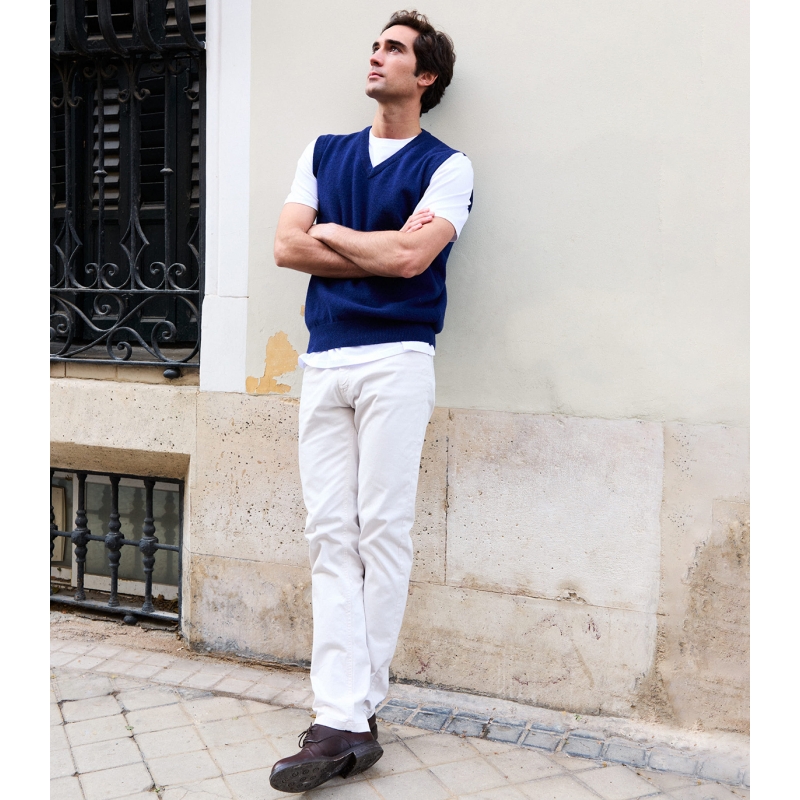 Cobalt Lambswool Vest