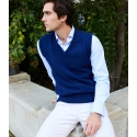 Chaleco Lana Lambswool Cobalt