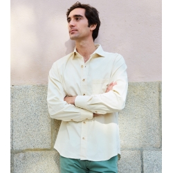 Ecru Micro Corduroy Shirt