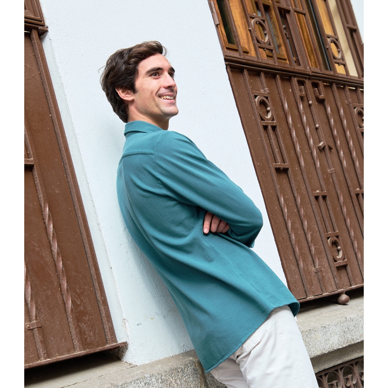 Camisa Piqué Verde Ivy