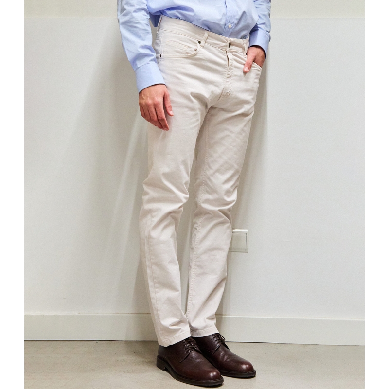 Pantalón Cinco Bolsillos Crudo