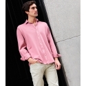 Flamingo Pink Pique Shirt