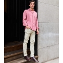 Flamingo Pink Pique Shirt