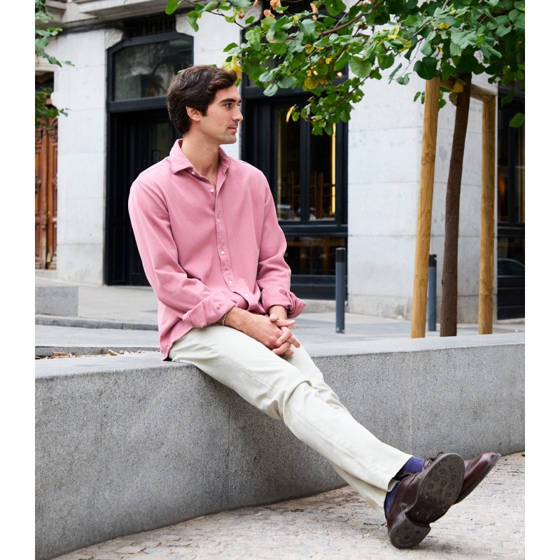 Camisa Piqué Rosa Flamingo