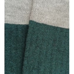 Calcetines Lana Verde Y Gris