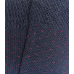 Blue and Pink Polka Dot High Socks