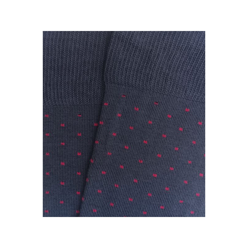 Blue and Pink Polka Dot High Socks