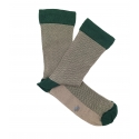 Green and Light Green Herringbone Socks