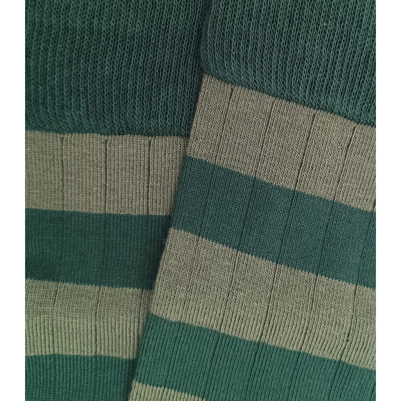 Green Striped Socks