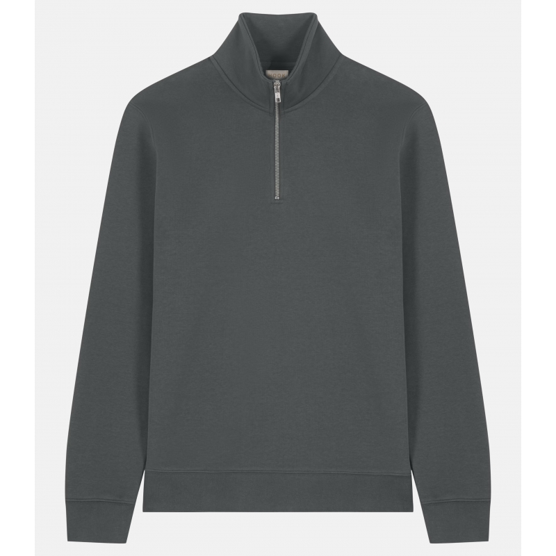 Mist Zipper Organic Cotton Sweatshirt