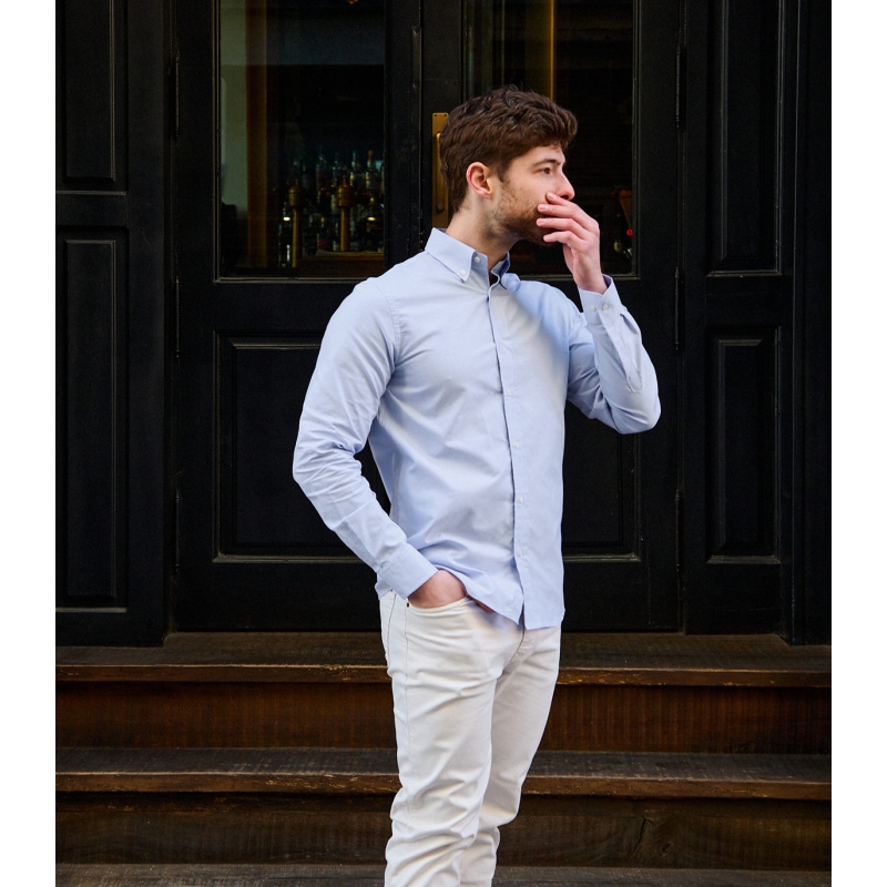 Blue Button-Down Oxford Shirt