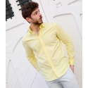 Camisa Oxford Amarilla Cuello Botones