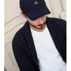 Blue Shawl Collar Jacket