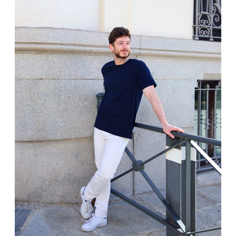 HOOK Navy Organic Cotton T-Shirt