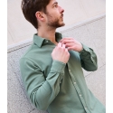 Bamboo Green Pique Shirt