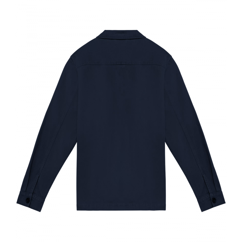 Indigo Linen Cotton Worker Jacket